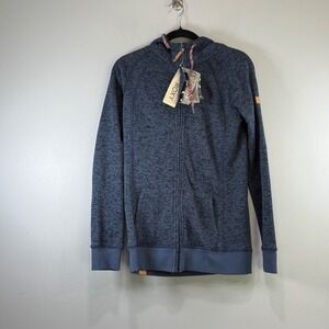 Roxy Resin Knit Dry Flight Zip Up Hoodie Ensign Blue Womens Medium sample